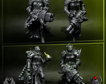The Martyrs of the Whisper Heavy Weapon Squad – Eight Legs Miniatures – Sci-Fi – Resin Unit