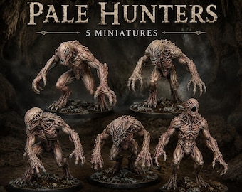 Cave-Fed Pale Hunters - HGM Exclusive Horror Resin Monsters - Single, 5, 10 or 20