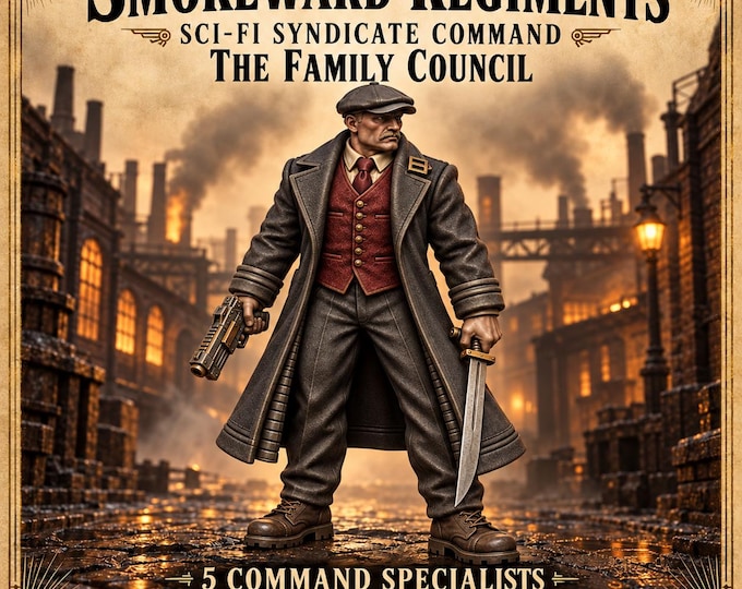 Smokeward Family Council | Choose 1 of 5 or Full Command Squad | 32mm Sci-Fi Resin Miniatures | HGM Exclusive