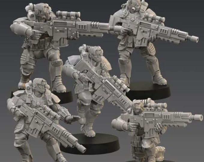 Grimdark Scouts  - Truescale  - Across the Realms - Tabletop Wargaming for Grimdark | Alternative  | OPR Sci-Fi mini