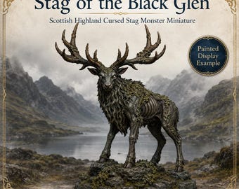 Stag of the Black Glen - HGM Exclusive Resin Scottish Folklore Beast Miniature