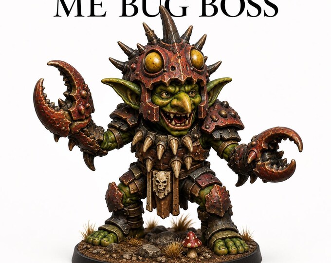 Gobbo - Me Not Gobbo Me Bug Boss - Charity Miniature Series - HighlandGamingMinis Tabletop Wargaming sci-fi Grimdark