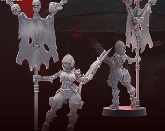 Traitor Pinup Standard Bearer - Across the Realms - Tabletop Wargaming for Grimdark | Alternative  | OPR Sci-Fi mini