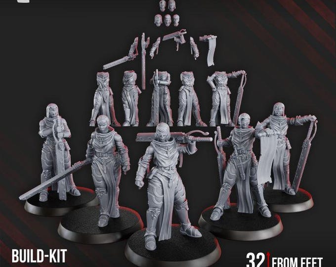 Poenitentiam Battle Sisters Squad (build kit)- | Grimdark - DakkaDakka - Fantasy Squad Miniatures