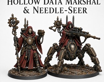 Hollow Data Marshal and Needle Seer - Hollow Legion - Highland Gaming Minis Exclusive - Sci-Fi Resin Characters