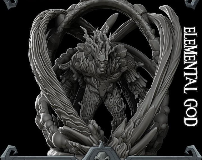 Elemental God - Rocket Pig Games - Tabletop Wargaming for Grimdark | OPR Sci-Fi & Fantasy Resin Mini