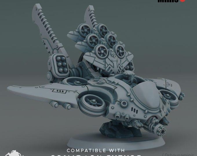 S.E.A Coalition - Drone Carrier - Oshounminis Tabletop wargaming miniature for Grimdark | OPR | Sci-fi Living Metal