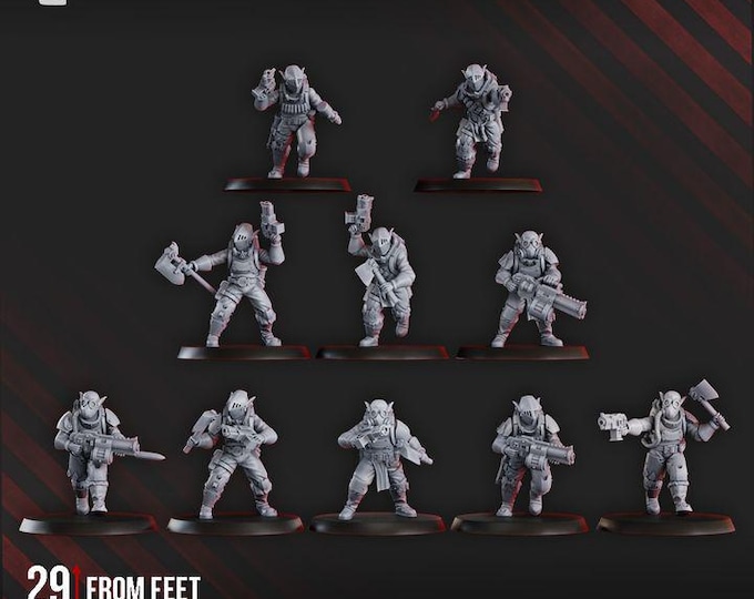 Gorggrot Tactic Squad - Space Orks - DakkaDakka - Tabletop Wargaming for Grimdark | Alternative  | OPR Sci-Fi mini