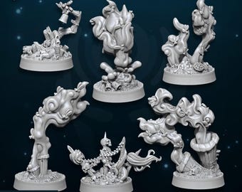 Chaos Plague Objective Markers - WildMesh Licensed Resin 25mm Marker Set