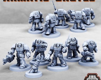 Terminator Armatis Brutes - Print Minis Grimdark - Print Minis - Sci-Fi Grimdark Squad Miniatures