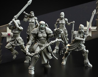 Widows of Regret Squad – Eight Legs Miniatures – Sci-Fi – Resin Unit