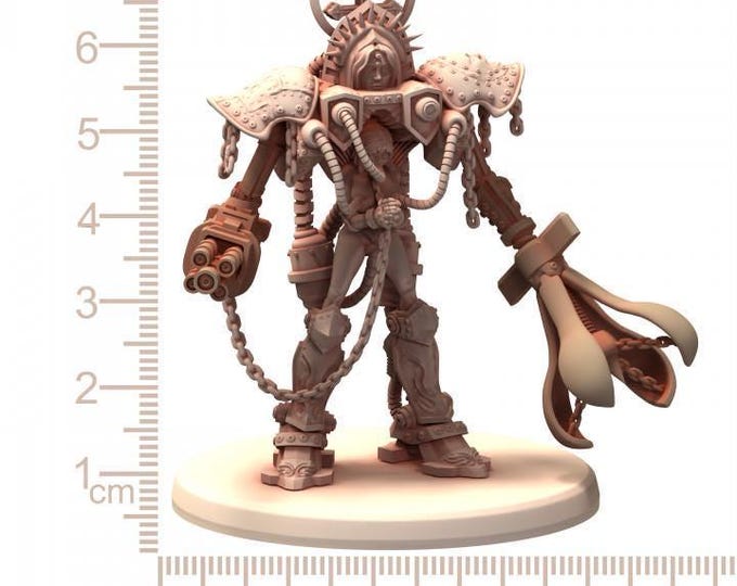 Belthazark Prayer Machine Nundam Warsuit – Printerra Studios Licensed Resin Battle Nun Mech