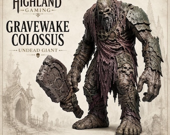 Gravewake Colossus - HGM Exclusive Resin Fantasy Monster Miniature