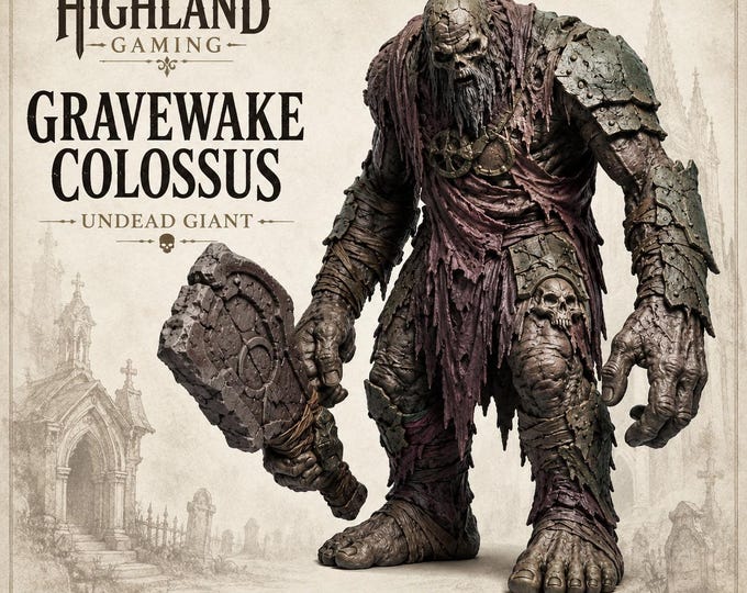 Gravewake Colossus - HGM Exclusive Resin Fantasy Monster Miniature