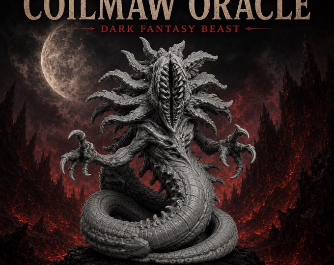 Coilmaw Oracle - HGM Exclusive Resin Fantasy Monster Miniature