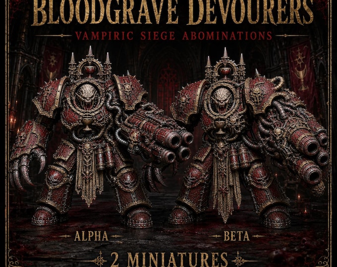 Bloodgrave Devourers – Choose Alpha, Beta or Both Vampiric Siege Resin Miniatures – HGM Exclusive