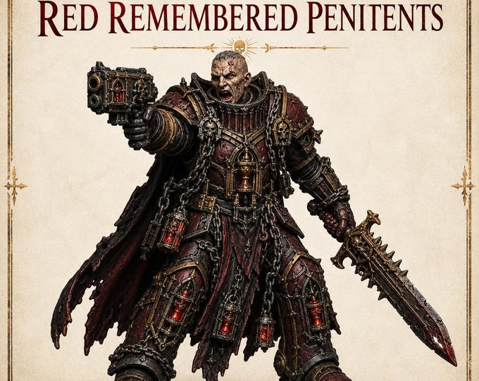 Red Remembered Penitents - 10 Gothic Sci Fi Cursed Raged Vampires -  Red Vow - Blood Legion - HGM Exclusive