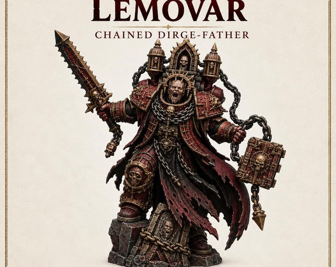 Lemovar, Chained Dirge-Father | 72mm Red Vow Vampire Knight Resin Miniature | HGM Exclusive
