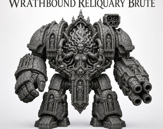 Chaos Of Excess - Wrathbound Reliquary Brute  - Marble Legion - Highland Gaming Minis Exclusive Compatible with Legion Wars OPR Grimdark