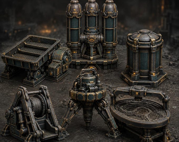 HGM Ashfall Recovery | 6-Piece Industrial Objective Set | HGM Exclusive