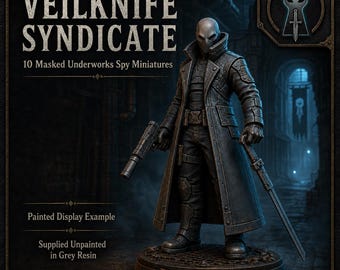 Veilknife Syndicate | Pose 1-10, Random/Specific 5, Full 10 or 20 Sci-Fi Resin Miniatures | HGM Exclusive