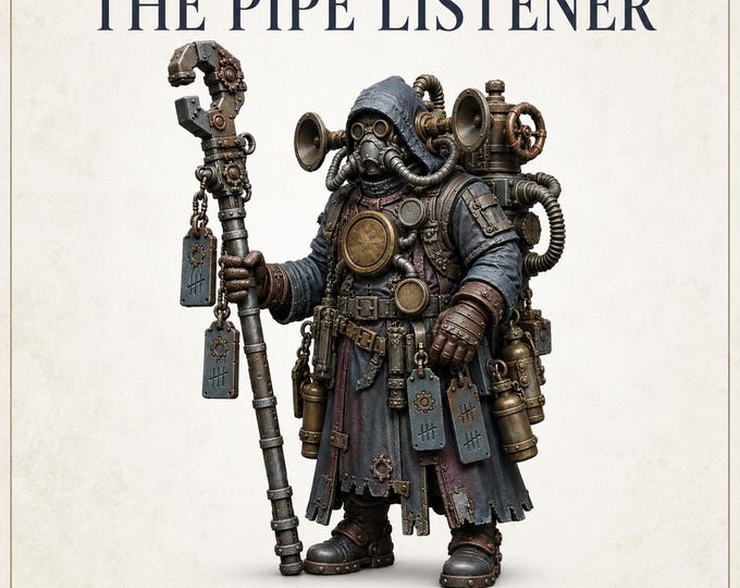 The Pipe Listener - HGM Exclusive Resin Grimdark Hive NPC Miniature