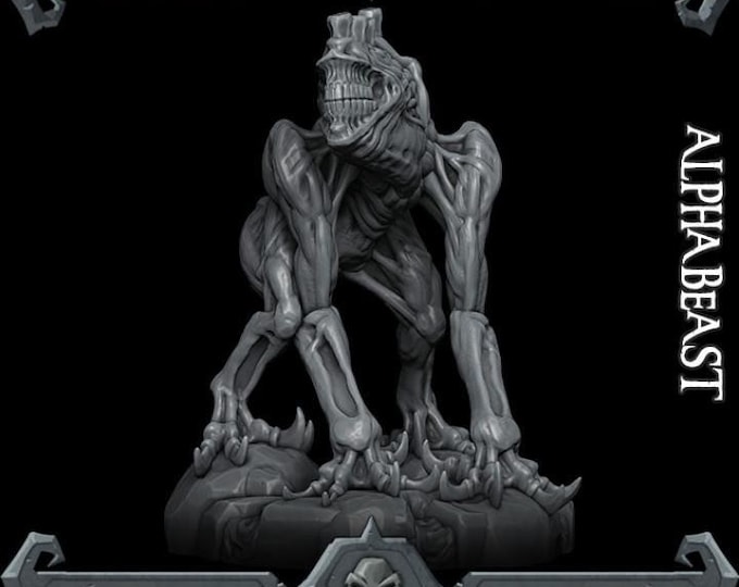 Alpha Beast - Rocket Pig Games - Tabletop Wargaming for Grimdark | OPR Sci-Fi & Fantasy Resin Mini
