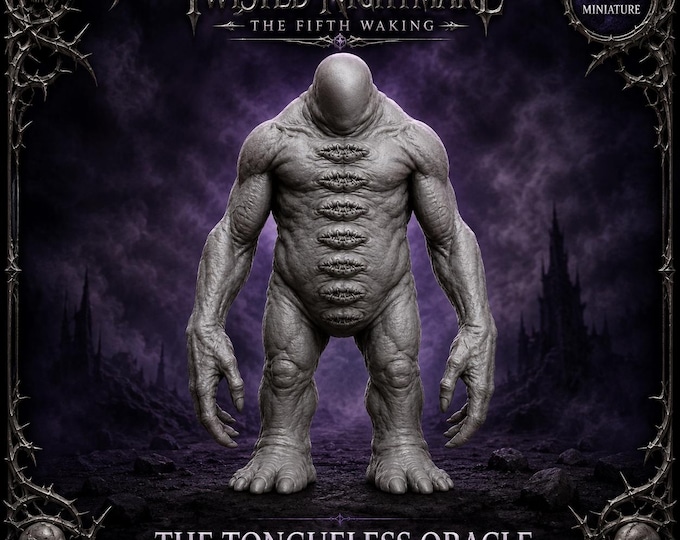 The Tongueless Oracle | Twisted Nightmare Resin Horror Monster Miniature | HGM Exclusive