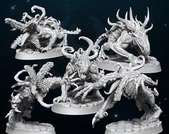 Chaos Void Hounds - Miniatures - Wildmesh - Tabletop Wargaming for Grimdark | Alternative  | OPR Sci-Fi mini
