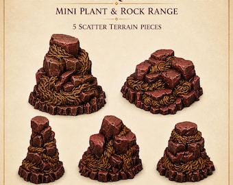 Xenothorn Rock Growths - HGM Exclusive Resin Fantasy Terrain Set - 5 Pieces