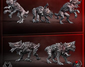 Scarlet King Hound - Eight Legs Miniatures - Tabletop Wargaming for Grimdark | Alternative  | OPR Sci-Fi mini