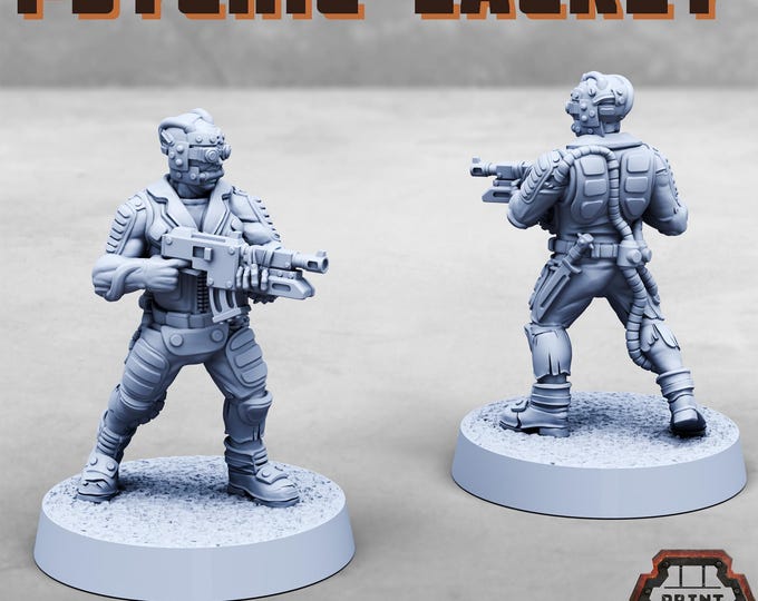 Psychic Lackey - Print Minis - Grimdark - Print Minis - Fantasy Resin Miniature