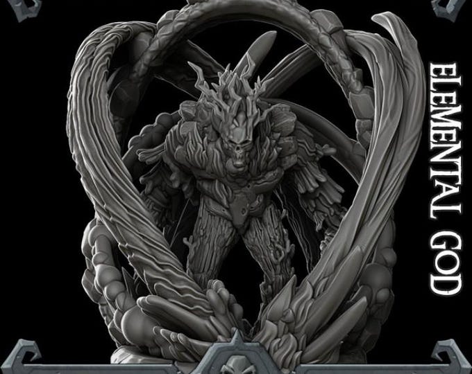 Elemental God - Rocket Pig Games - Tabletop Wargaming for Grimdark | OPR Sci-Fi & Fantasy Resin Mini