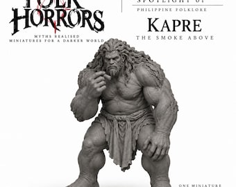 Kapre Miniature | Philippine Folklore Monster | Folk Horror Resin Model | RPG Creature | Multiple Sizes | Unpainted HGM Exclusive