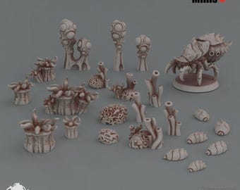 Terrain - Basing Terrain - Deep hive - Oshounaminis - Tabletop Wargaming for Grimdark | Alternative  | OPR Sci-Fi mini