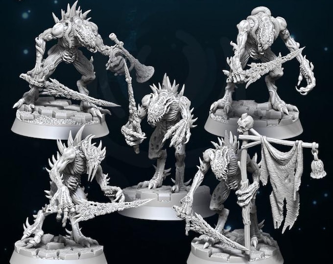 Chaos Demon Void Stalkers Miniatures - WildMesh - Tabletop Wargaming for Grimdark | Alternative  | OPR Sci-Fi mini