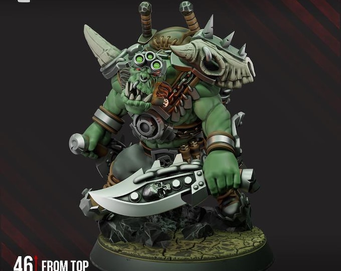 Boss Smirknife - Space Orks - Grimdark - DakkaDakka - Fantasy Resin Miniature