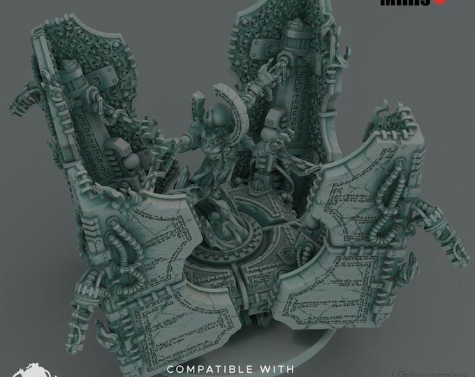 Doomed Empire - Floating Temple - Deep Hive Alien Bug, Grimdark Sci-Fi 3D Printed Model - Oshounaminis