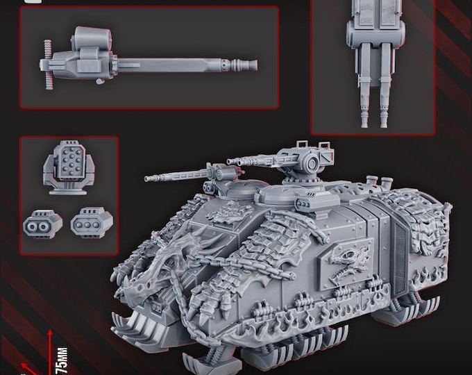 Fire Lizard APC - Grimdark - DakkaDakka - Sci-Fi Grimdark Vehicle