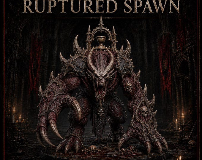 Ruptured Spawn | Pose 1-5 or 5/10/20 Vampire Mutant Horror Miniatures | 50mm Bases | HGM Exclusive