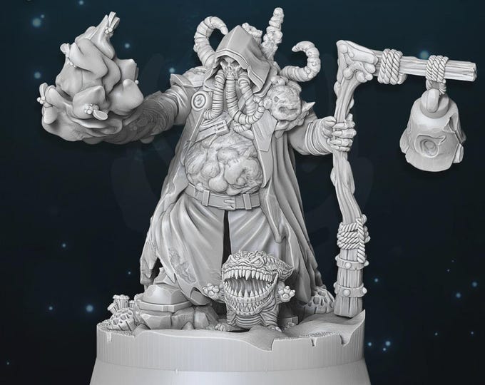 Chaos Plague Sorcerer - Miniatures - Wildmesh - Tabletop Wargaming for Grimdark | Alternative  | OPR Sci-Fi mini