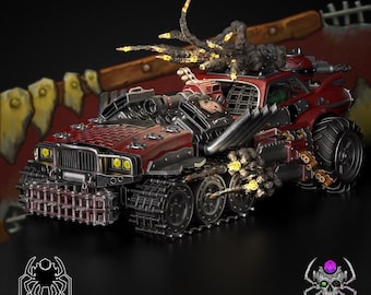 Mad Scrap Truck • 32mm Grimdark Ork Miniature Set for Sci-Fi Wargames & TTRPG | Eight Legs Miniatures mini