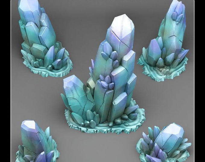 Ice Crystals - Fantastic Plants & Rocks - Fantasy Terrain Set