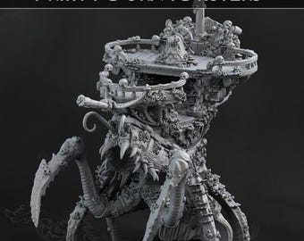 Shrimp Ship Miniature | Resin RPG, Tabletop Wargaming