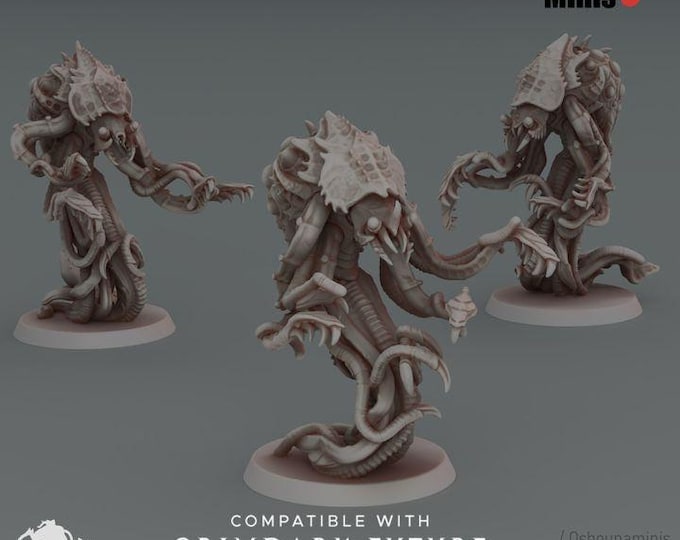 Poisonous JellyFish Miniatures 2.0 (1-6) - February 2025 Release for Tabletop Wargaming, Compatible with GrimDark OPR & Oshounaminis
