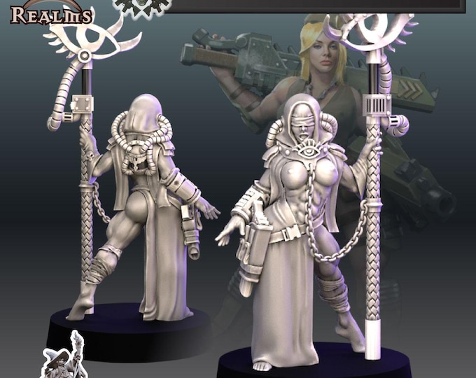 Pinup Seer - Across The Realms Licensed 25-28mm Resin Sci-Fi Character