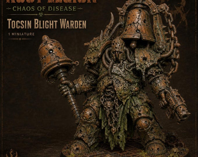 Tocsin Blight Warden | Rust Legion / Chaos of Disease | HGM Exclusive 32mm Resin Character Miniature