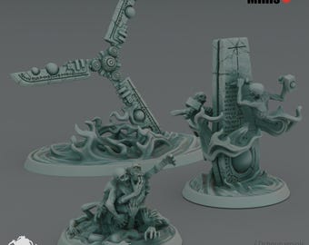 Spells - Doomed Emprire - Oshounminis Tabletop wargaming miniature for Grimdark | OPR | Sci-fi Living Metal