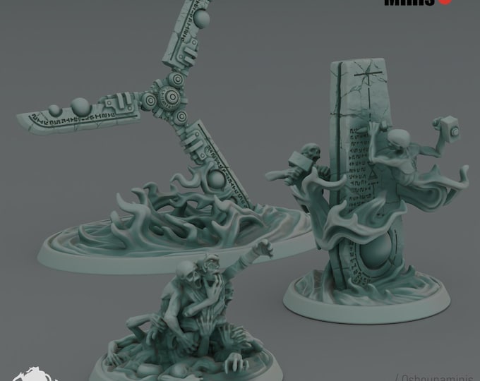 Spells - Doomed Emprire - Oshounminis Tabletop wargaming miniature for Grimdark | OPR | Sci-fi Living Metal