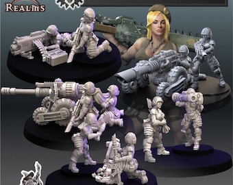 Jungle Fighters - Heavy Weapons Teams - Across the Realms - Tabletop Wargaming for Grimdark | Alternative  | OPR Sci-Fi mini